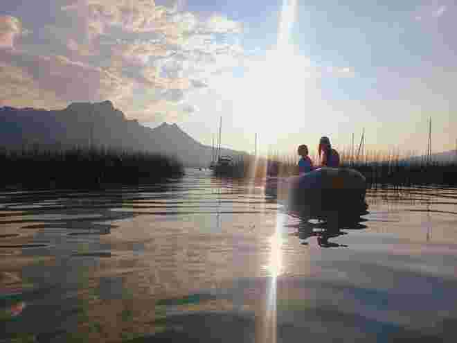 Abends am See....