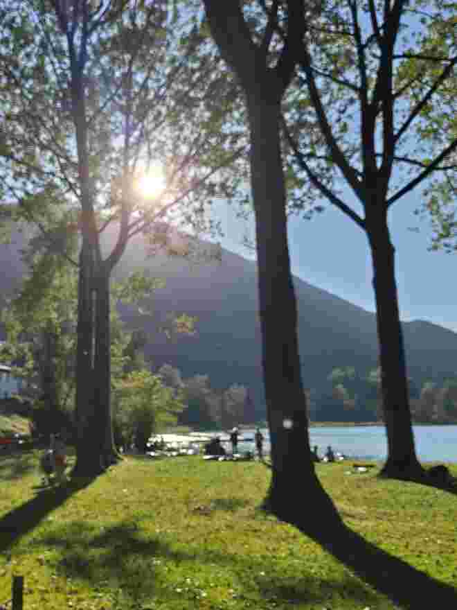 Letzter Badetag? Am Fuschlsee...