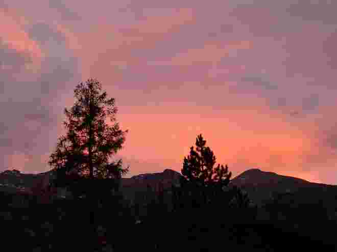 Morgenrot bei Föhn 