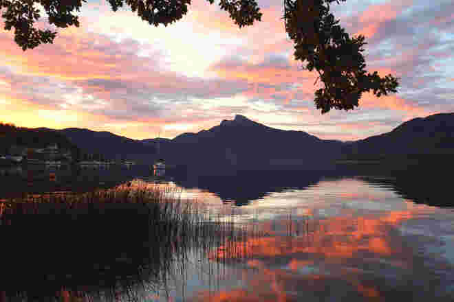 Morgenrot am See