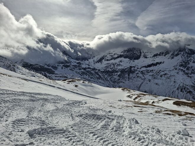 Föhnbewölkung Alpenhauptkamm