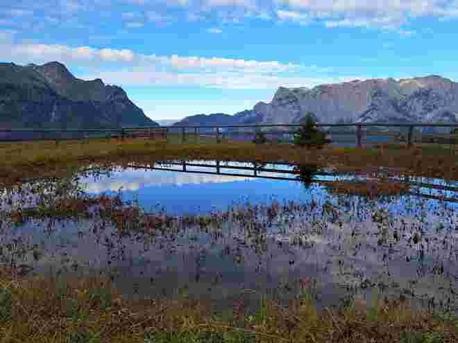 Abendstimmung am Weg zur Ostpreussenhütte