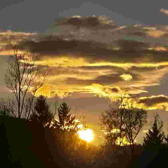 Sonnenuntergang am Thalgauegg