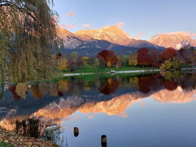 Doppelt schön im letzten Licht
