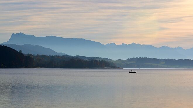Wallersee im Dunst 1