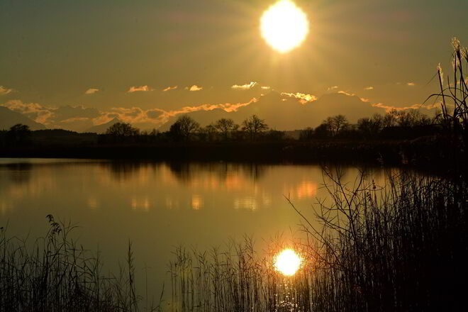 Abendstimmung am See 