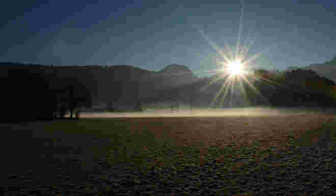 Erste Sonnenstrahlen ...