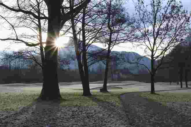 Winterruhe am Golfplatz