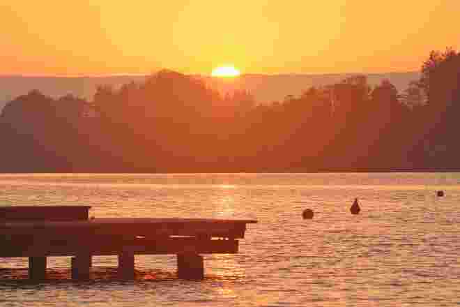 Sonnenuntergang am Mattsee