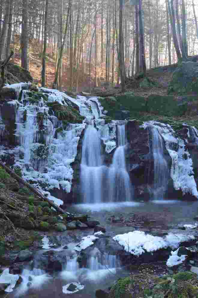 Eisiger Wildkarwasserfall