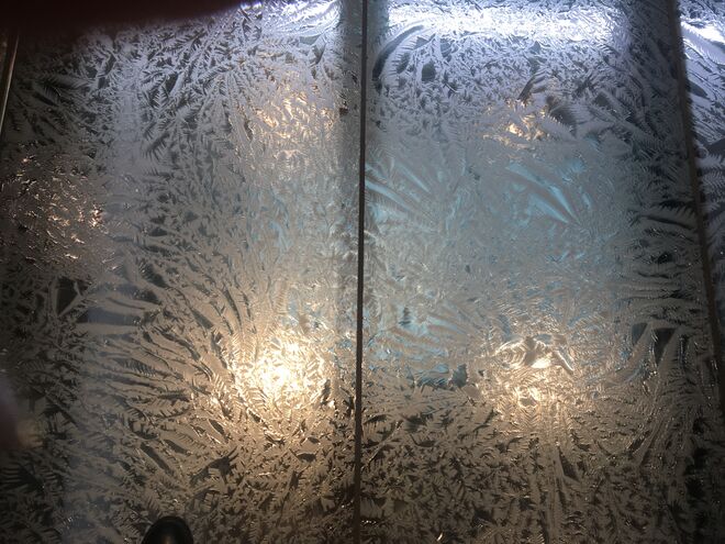 Frostig schöner Boden