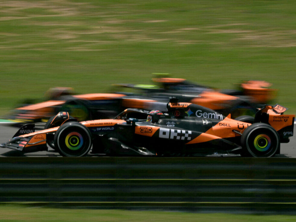 Norris z najboljšim časom na edinem treningu v Braziliji, Verstappnu težave