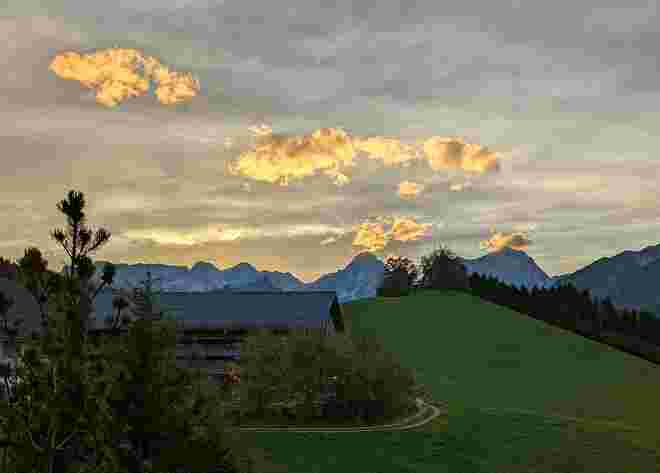 muntere Abendwolken . . . 