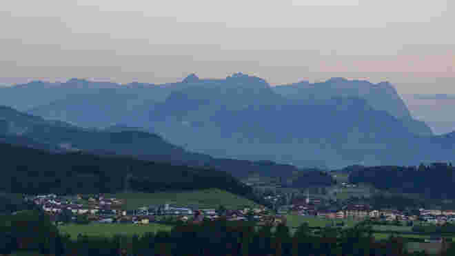 Blick auf Adnet im Tennengau