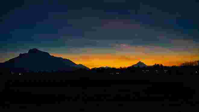 Alpenglühen.