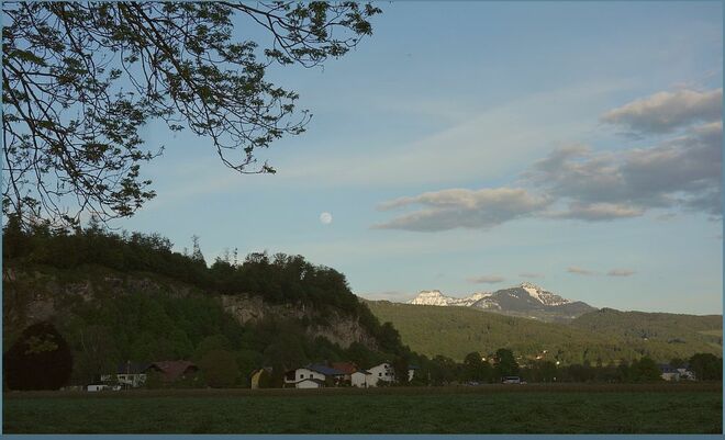 . . .  über dem Tiergartenfelsen . . . 