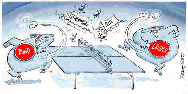 Asyl-Campingpong…