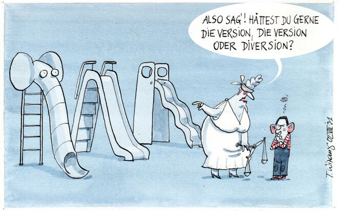 Auf der Suche nach einer (eleganten) Rutsche für Basti . .  .