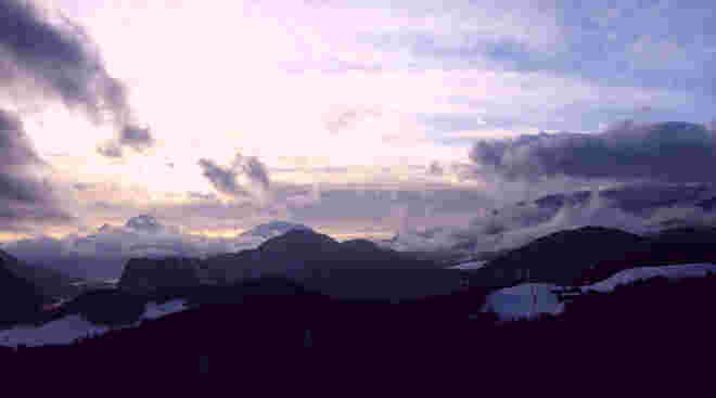 Sonnenuntergang vom Barmstein aus.