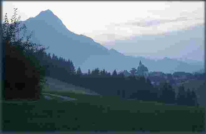 Blaue Stunde vor dem Kleinen Priel