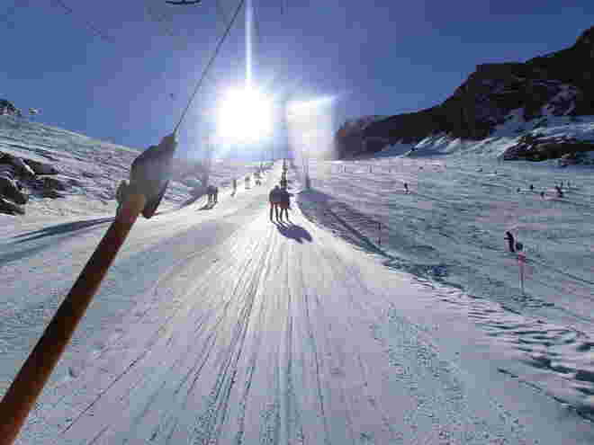 Es staubt am Kitz wie im Winter...