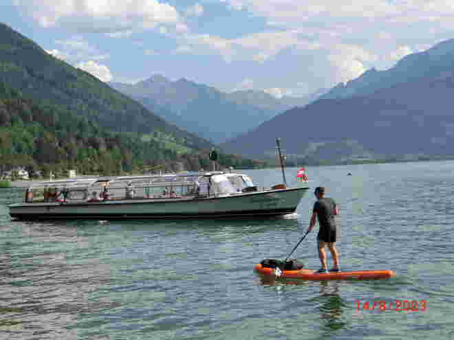 Gegenverkehr am Zellersee