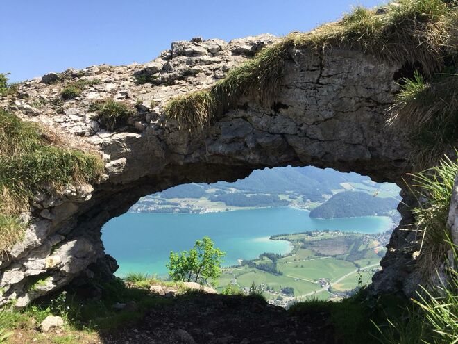 Durchblick zum Wolfgangsee