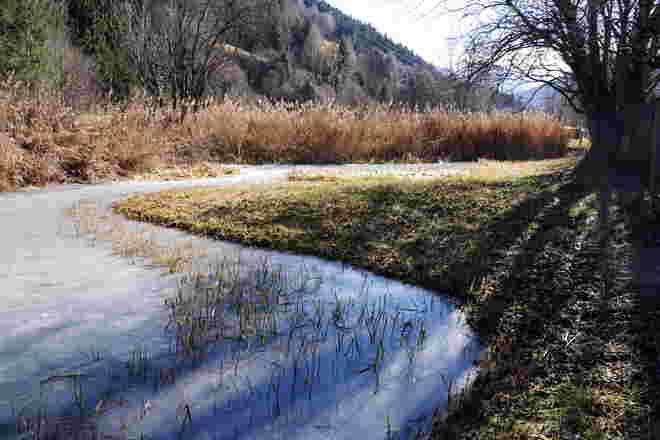 Nur am Eis erkennt man, dass Winter ist