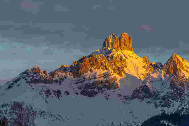 Bischofsmütze in der Morgensonne
