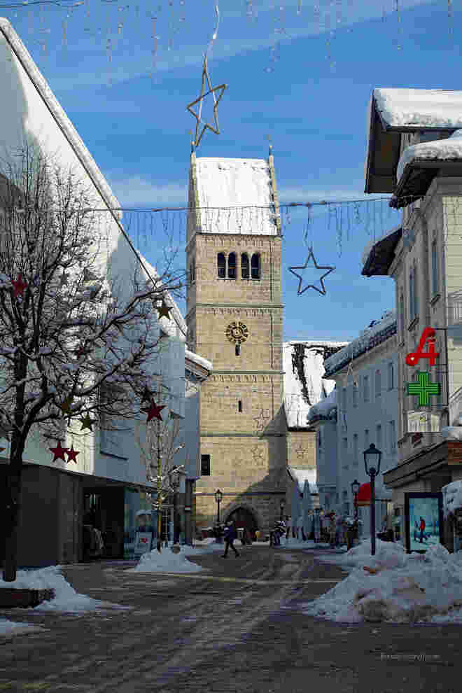 Stadtbild im Winter