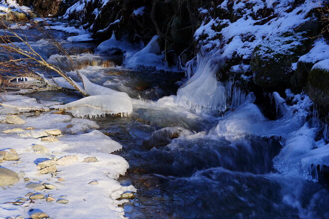 Eisig kalt ist es geworden .... 