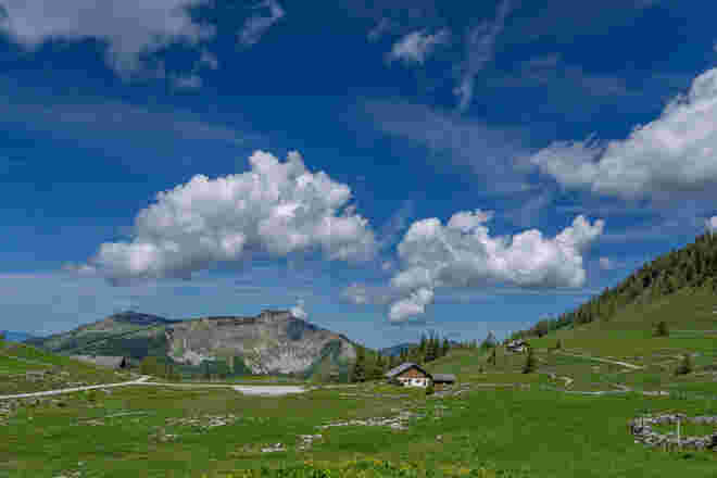 Schäfchewolken über dem Schmittenstein