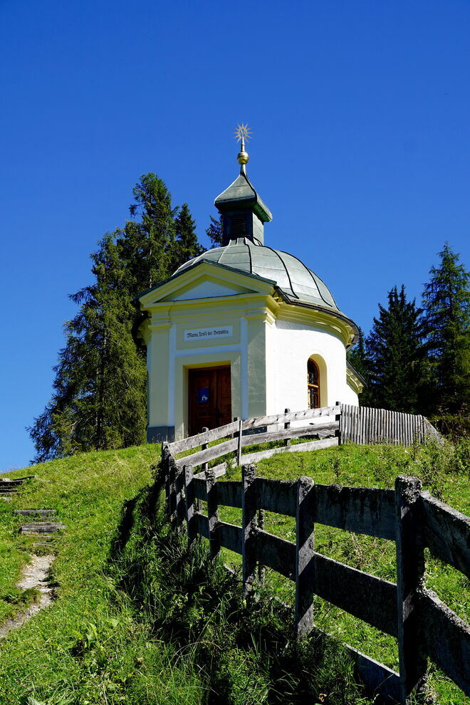 Das Ziel - die Wallfahrtskirche Maria Elend - ist fast erreicht