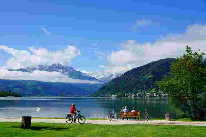 Genussradeln und Landschaft geniessen am Zeller See