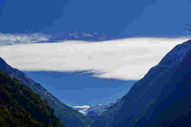 Wolkenband über dem Kapruner Tal