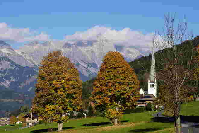 Herbstliche Ansicht von Gerling