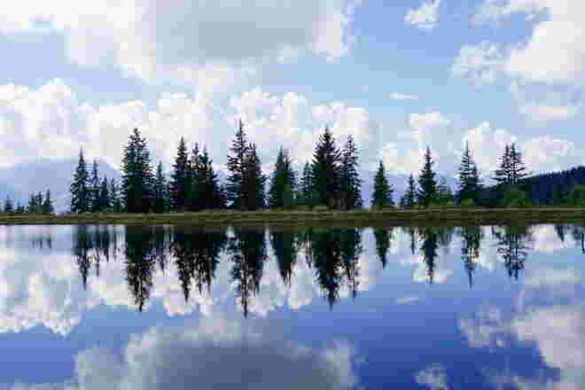 Spiegelung am Speichersee