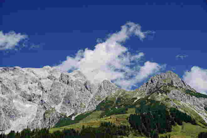 Ausblick auf die imposante Bergwelt des Hochkönigs