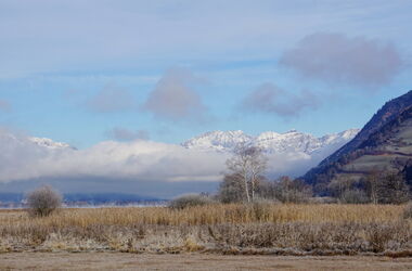 Die Landschaft zeigt sich jetzt in sanfteren Farben