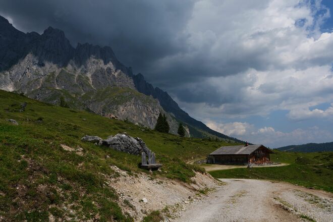 Dunkle Wolken über dem Hochkönig