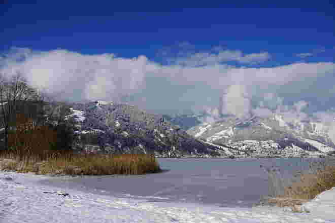 Am zugefrorenen Zeller See an einem Traumwintertag