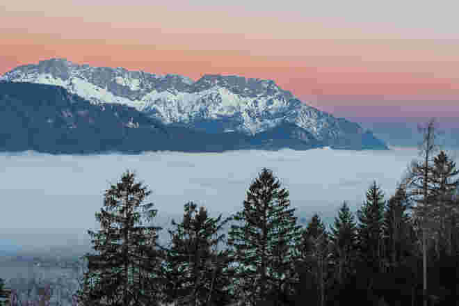 Untersberg vor Sonnenaufgang
