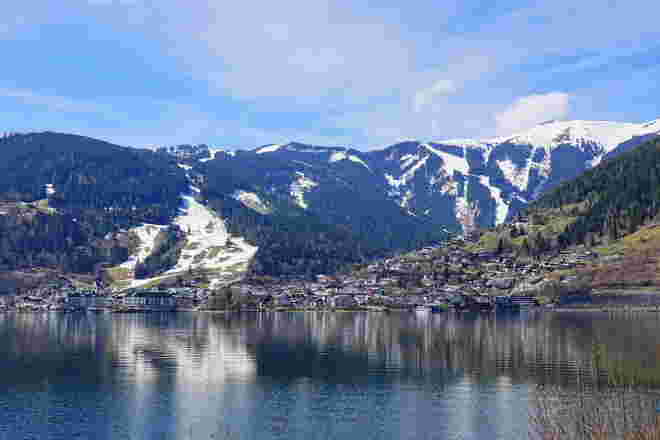 Blick auf Zell am See mit Schmittenhöhe