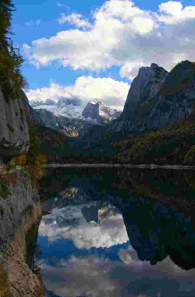 Der Hohe Dachstein im Spiegel...