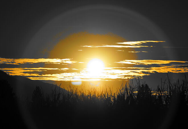 Sonnenuntergang - zufällig so entstanden