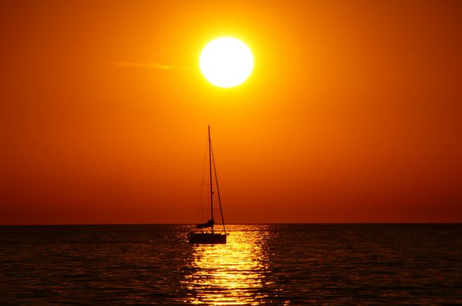 Sonnenuntergang am Meer
