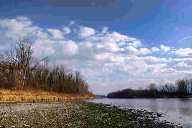 Die aufgeweitete Salzach