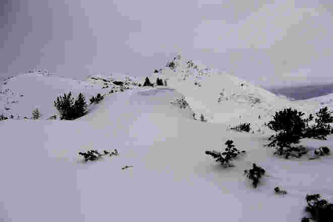 Blick in die Gipfelregion  ...