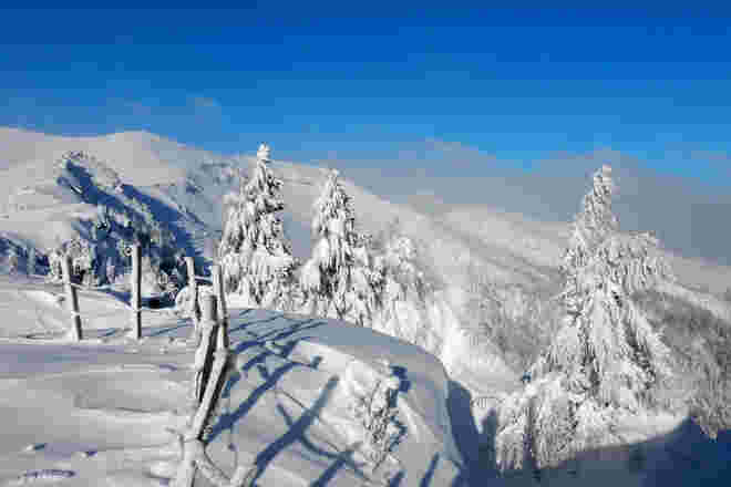 Nach dem Schneefall