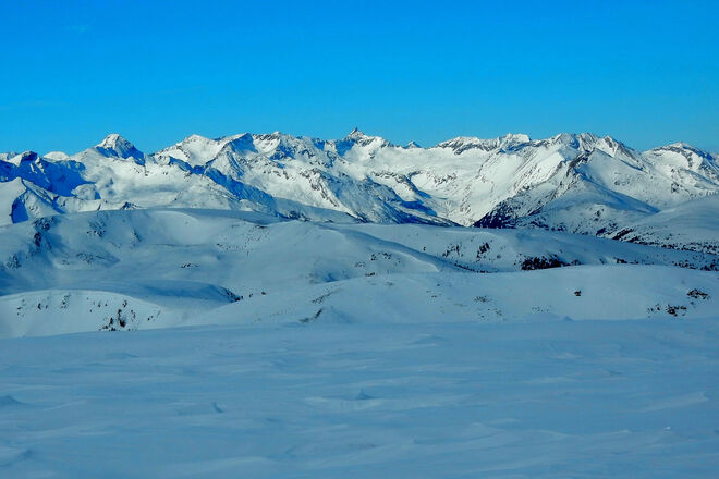 Gipfel im Sonnenlicht